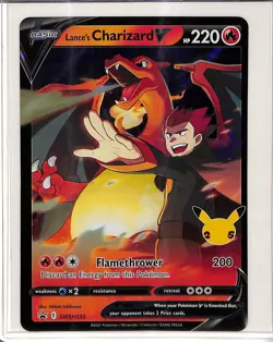 2021 Pokemon SWSH Celebrations Lance's Charizard V Jumbo BSP Promo #SWSH133 - Image 1