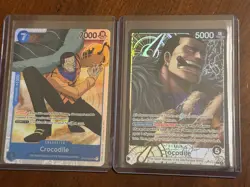 Crocodile OP14-079 Alt Art AA Leader + OP01 SR One Piece Bandai English - Image 1