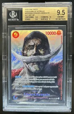 2023 One Piece Kingdoms Intrigue Edward Newgate SP Alt Art #OP02-004 BGS 9.5 - Image 1
