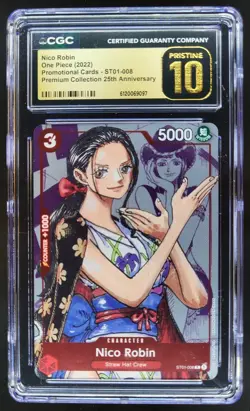 2022 ONE PIECE NICO ROBIN 25TH ANNIVERSARY ST01-008 CGC 10 PRISTINE C PT - Image 1