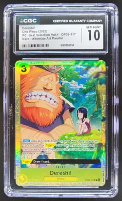 2025 One Piece Best Selection Vol.4 Dereshi! Rare #OP09-117 CGC 10 A PT - Image 1