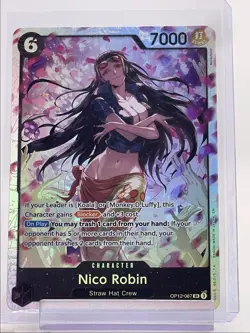 NICO ROBIN 2025 ONE PIECE LEGACY OF THE MASTER SUPER RARE #OP12-087 Q0899 - Image 1