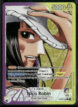 2024 One Piece Nico Robin OP09-062 Alt Art Leader English Emperors In New World - Image 1