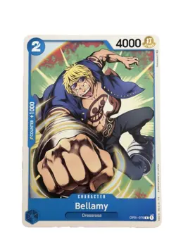 New: One Piece CCG Bellamy OP01-076 Romance Dawn Regular Common - Image 1