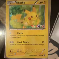 Pokemon Pikachu Toys R Us Promo Holo 26/83 XY Exclusive Card - Image 1