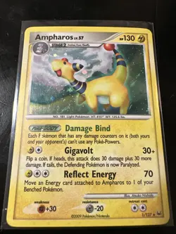 Ampharos 1/127 Platinum Holo Pokemon Card - Image 1