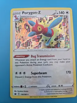 Porygon-Z 118/198 - Chilling Reign - Holo Rare - Pokemon Card TCG - LP - Image 1