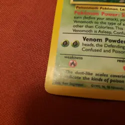 Venomoth 13/64 Jungle Holo Pokemon card LP nice card - Image 2