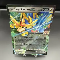 Hop's Zacian ex SVP 193 Pokemon TCG Journey Together Black Star Promo JUMBO Card - Image 1
