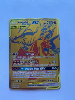 Pokemon Tag Team Reshiram & Charizard GX SM247 Holo Card - Image 1