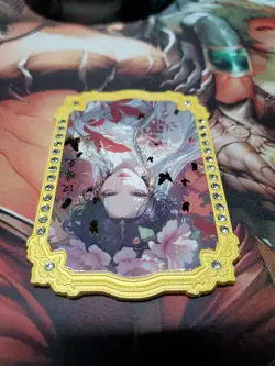 Boa Hancock One Piece Jewel Diamond Encrusted Gold Plated Metal Card Waifu - Image 4