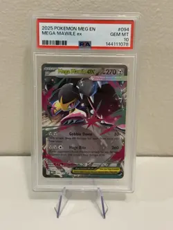 2025 Pokemon Mega Mawile EX #094 PSA 10 Gem Mint – Mega Evolution EX Card - Image 1
