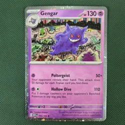 WHOLE SWIRL 🌀💫 NM Gengar 094/165 151 Club Cosmos Holo Promo Pokemon Card - Image 3