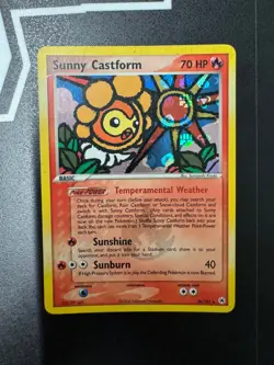 Pokemon Sunny Castform EX Hidden Legends 26/101 Ultra Rare Holo Card - Image 1