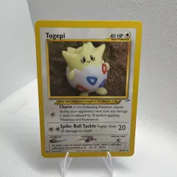 LP/NM Togepi Neo Destiny Uncommon Card 56/105 Pokemon TCG WOTC- LP - Image 1