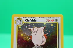 Pokemon TCG Clefable Holo Unlimited Rare Card Base Set 2, 5/130 - Swirl LP - Image 2