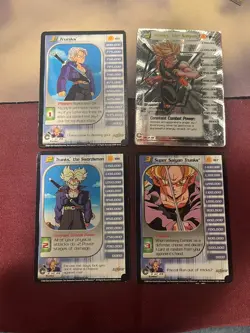 Dragon ball z CCg TCG card trunks 1-3 + HT unlimited trunks Saga dbz - Image 1