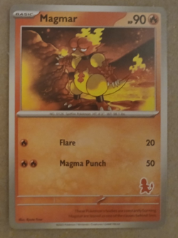 Magmar Card My First Battle Charmander Stamped Deck Exclusive - Image 1