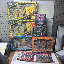 Pokemon Cards Collection Lot (Booster Box, Pikachu,Charizard Premium Collection) - Image 1