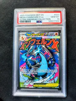 PSA 10 MEGA CHARIZARD ex 023 | UPC Promo Full Art Graded Pokemon Card - Image 1