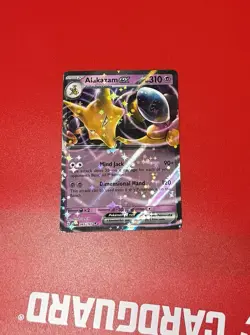 Pokemon Alakazam EX TCG Double Rare Holo Card #065/165 Scarlet and Violet 151 - Image 1