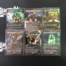Magic The Gathering MTG Secret Lair Marvel Wolverine Rainbow Foil Edition 6 Lot - Image 1