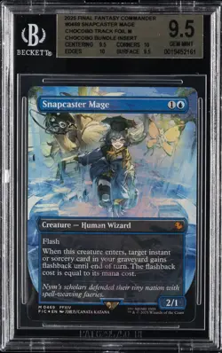 2025 MTG FINAL FANTASY COMMANDER BUNDLE INSERT SNAPCASTER MAGE BGS 9.5 - Image 1