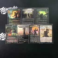 Magic The Gathering MTG Secret Lair Marvel Black Panther Rainbow Foil 7 Lot - Image 1