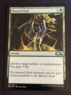 1x Foil Natural End (183) Core Set 2020 LP MTG Magic the Gathering x1 MKE - Image 1