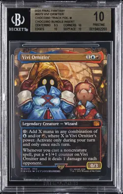 2025 MTG FINAL FANTASY CHOCOBO TRACK FOIL M BUNDLE INSERT VIVI ORNITIER BGS 10 - Image 1