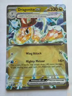 Dragonite EX 159/197 Full Art NM/M Obsidian Flames Pokemon Card - Image 1