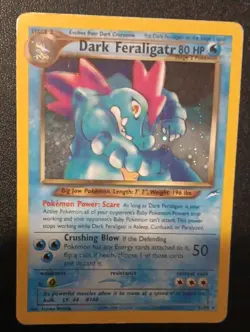 💎Dark Feraligatr💦 5/105 Neo Destiny Holo✨ Vintage Pokemon TCG 💎psa cgc bgs - Image 2