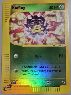 Pokemon Base Set Expedition #114/165 Reverse Holo KOFFING *hasn't been played* - Image 1