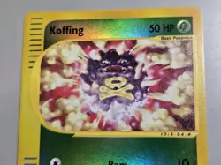 Pokemon Base Set Expedition #114/165 Reverse Holo KOFFING *hasn't been played* - Image 2