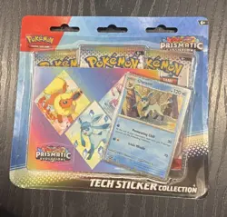 Pokemon Scarlet & Violet Prismatic Evolutions Tech Sticker Collection Glaceon - Image 1