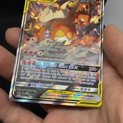 Pokemon 2019 Tag Team Reshiram & Charizard GX SM201 Sm Holo MP - Image 4