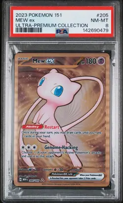 2023 POKEMON 151 ULTRA-PREMIUM COLL #205 MEW EX PSA 8 - Image 1