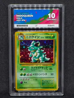 Pokemon Nidoqueen Jungle Japanese Holo Rare #031 ACE 10 Gem Mint - Image 1