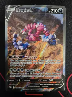 Pokemon TCG: Drapion V GG49/GG70 Full Art Crown Zenith Galarian Gallery NM - Image 1