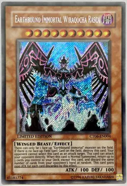 CT06-EN004 Earthbound Immortal Wiraqocha Rasca - Secret Rare Ltd. Edition LP - Image 1