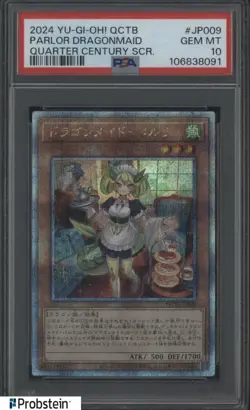 2024 Yu-Gi-Oh! QCTB Quarter Century Secret #JP009 Parlor Dragonmaid PSA 10 - Image 1