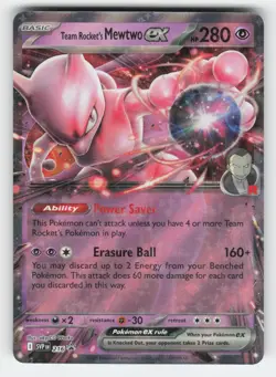 Team Rocket's Mewtwo ex - 216 NM Holo SVP SV: Scarlet & Violet Promo Cards - Image 1