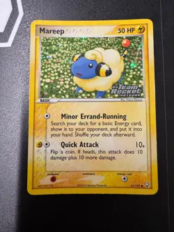 Pokemon Mareep EX Team Rocket Returns Stamped Reverse Ultra Rare Holo Card - Image 1