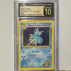 Misty's Seadra Gym Heroes 1st Edition Holo CGC 10 9/132 Holo Rare Pokemon Card - Image 5