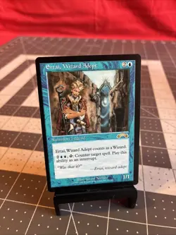 Vintage 1998 MTG Exodus Ertai Wizard Adept Card NM - Image 1