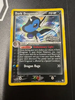Pokemon Dark Dragonair EX Rocket Returns Stamped Reverse Ultra Rare Holo Card - Image 1
