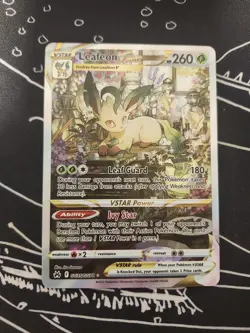 Pokemon TCG Leafeon VSTAR GG35/GG70 Crown Zenith Galarian Gallery Holo Card - Image 2
