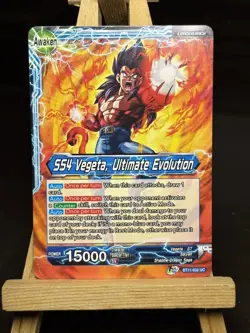 Dragon Ball Super Card BT11- 032 UC SS4 Vegeta, Ultimate Evolution NM JP ZL13 - Image 1