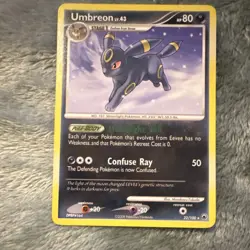 Pokemon Umbreon Stage 1 80HP 32/100 2008 English Regular Nintendo Card - Image 1