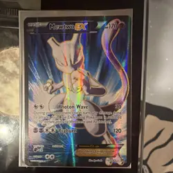 Pokemon Mewtwo EX Full Art Holo Ultra Rare 157/162 Breakthrough 170 HP Card - Image 1